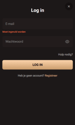 Plaats je eerste storting met euro's of crypto's